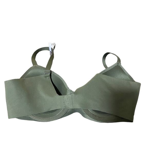Aerie Real Free Full Coverage Green Adjustable Strap Bra Women's Size 34C - Picture 2 of 8
